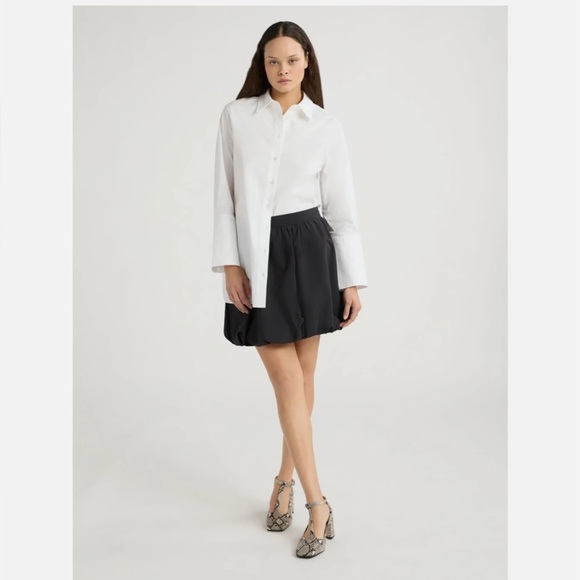 Scoop Dresses & Skirts - Black Bubble Hem Mini Skirt for Women - Sleek Everyday Mini